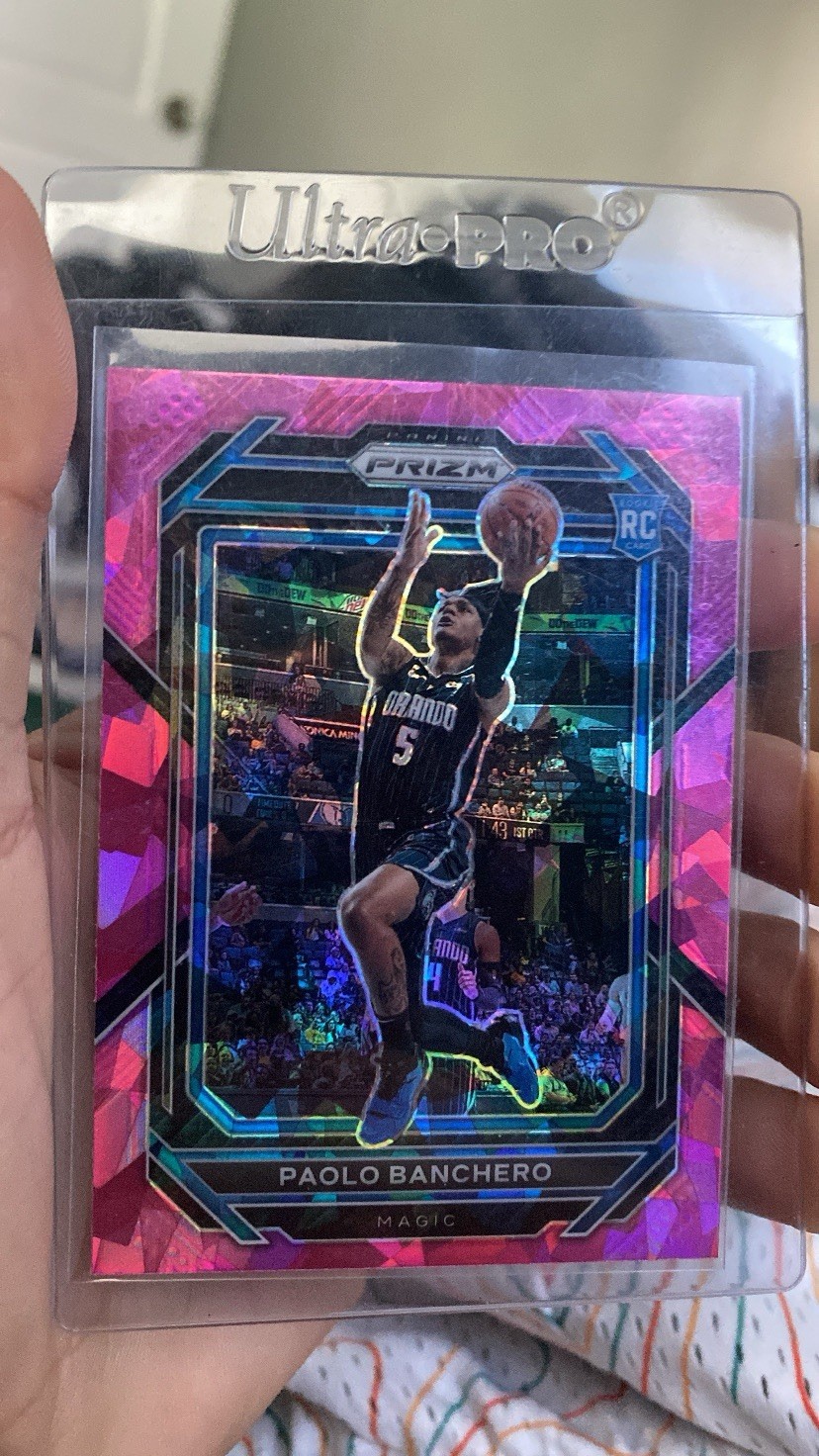 Paolo Banchero 2022-23 Panini Prizm #249 Pink Cracked Ice (RC) Rookie