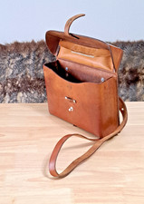 Swiss Vintage Leather Bag 1971 Officer Army Bag Medic Paramedic Bag WW2 WW1