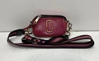 Marc Jacobs Pink Red Multi The Snapshot Crossbody Bag Saffiano Gold Hardware