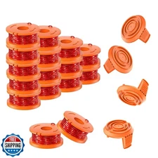 TRUSTLIONTEK 20 Pcs WA0010 Trimmer line spools, Compatible with Worx String T