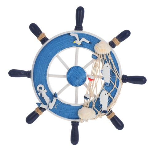 Mediterranean Style Decoration Anchor Wall Steering Wheel - Picture 9 of 10