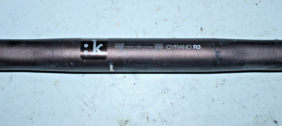 Manillar Fizik Cyrano R3 Dropbar 31,8 mm 44 cm 80 alcance 130 caída 3° llamarada envío a EE. UU. Foto 4 de 4