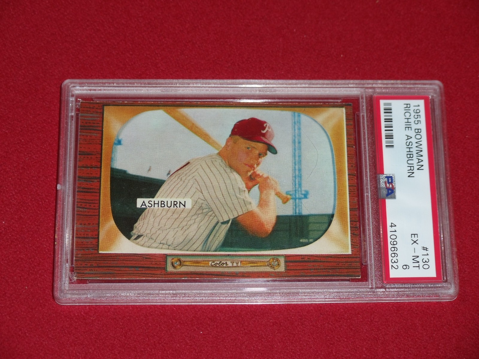 1955 Bowman Richie Ashburn PSA 6 EX-MT #130 Absolute Beauty Check out Others