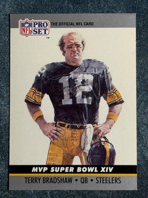 Terry Bradshaw Pittsburgh Steelers MVP Super Bowl XIV NFL Pro Set 1990