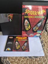 SpiderMan Return of the Sinister Six NES Complete In Box CIB Box Cart Manual LJN