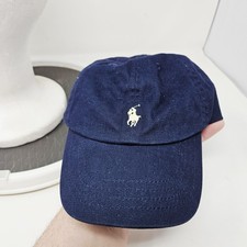 Polo Ralph Lauren Hat Cap Baseball Strap Back One Size 2T-4T Blue Boys Pony Logo