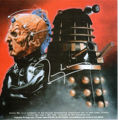 Doctor Who DAVROS 8x8 Kunstwerk Poster signiert von Terry Molloy handsigniert