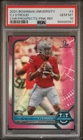 CJ Stroud - PSA 10 (RC) Bowman University Chrome Pink Refractor #3  1st Bowman