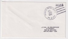 1995 Cover U.S. Military Postal Service APO AE 09779 Located Zagreb, Croatia