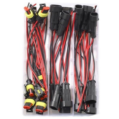 Upgrades Waterproof 2Pin Connectors for Car Wiring Quick & Secure Connection