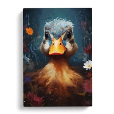 Duck Digital Canvas Wall Art Print Framed Picture Home Decor Living Room Bedroom