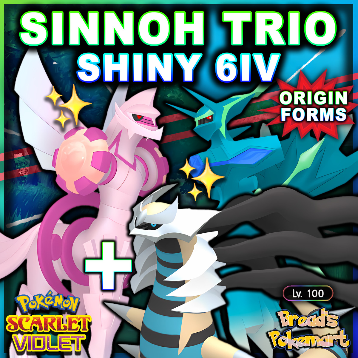 ✨ SHINY ✨ Event Giratina 6IV Level 1 ✨ Pokemon Scarlet & Violet ✨ FAST  DELIVERY