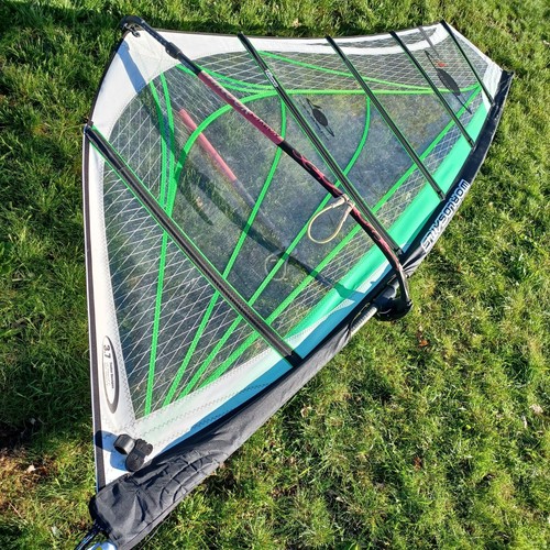 World Sails 3.7m Tidal Wave windsurfing sail. Clear mylar. Repaired