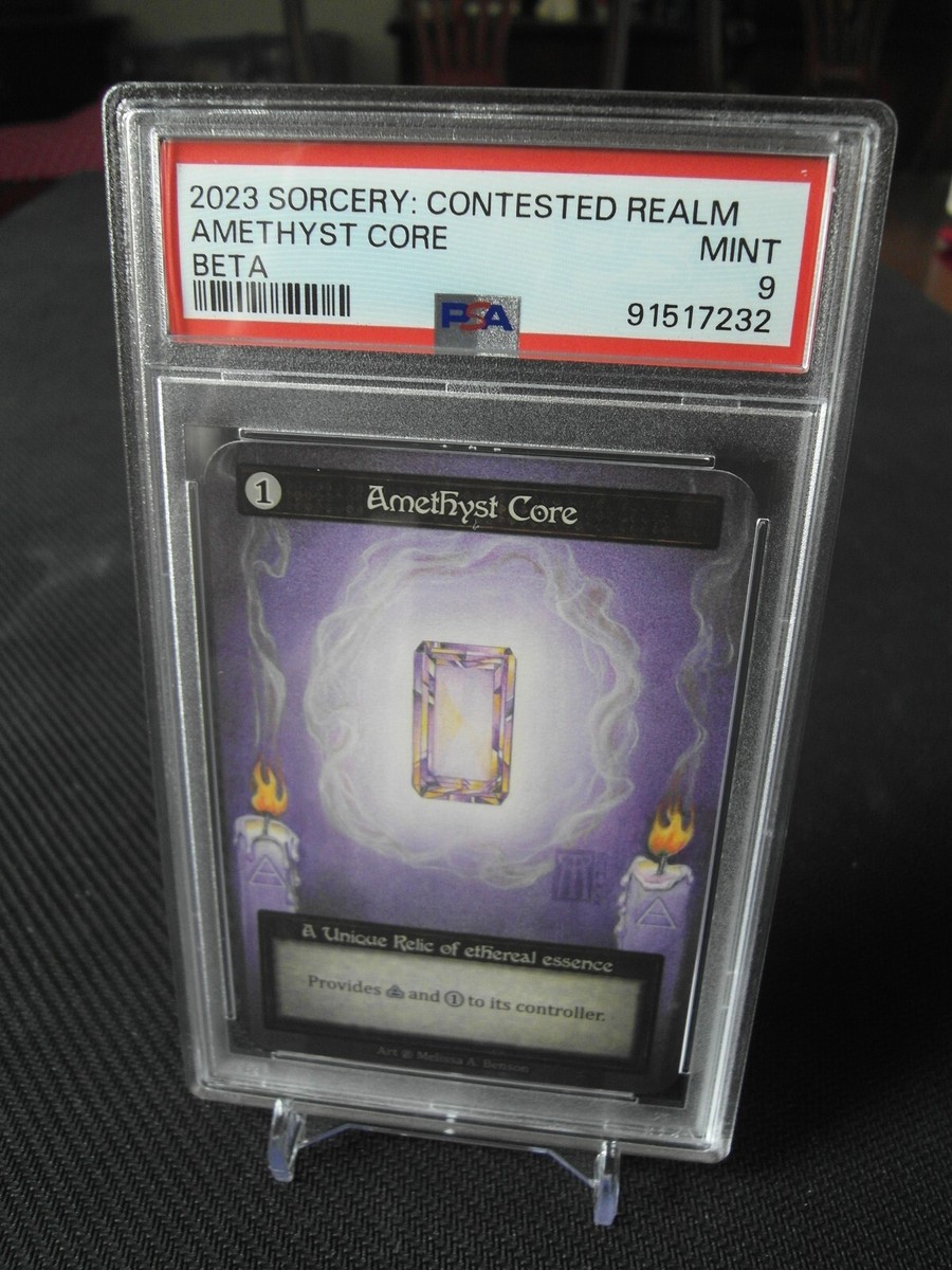 Sorcery Contested Realm Beta Amethyst Core Foil Unique BGS 9 Mint