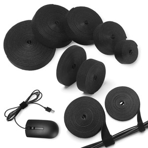 Nylon-Strap-Reusable-Cable-Ties-Wire-Management-Cord-Winder-Cable-Organizer