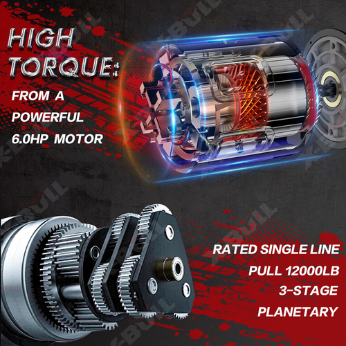 X-BULL 12V Electric Winch 10000LBS 12000LBS 14500LBS Truck Towing Jeep Winch 4WD - Picture 106 of 137