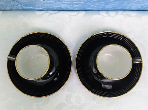 Oeslauer Manufaktur "GOEBEL" Demitasse Cups & Saucers Set of (2), 3oz, W.Germany - Picture 3 of 9
