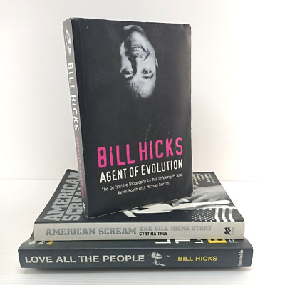 3x American Scream The Bill Hicks Story Agent Of Evolution Memoir Book Bundle