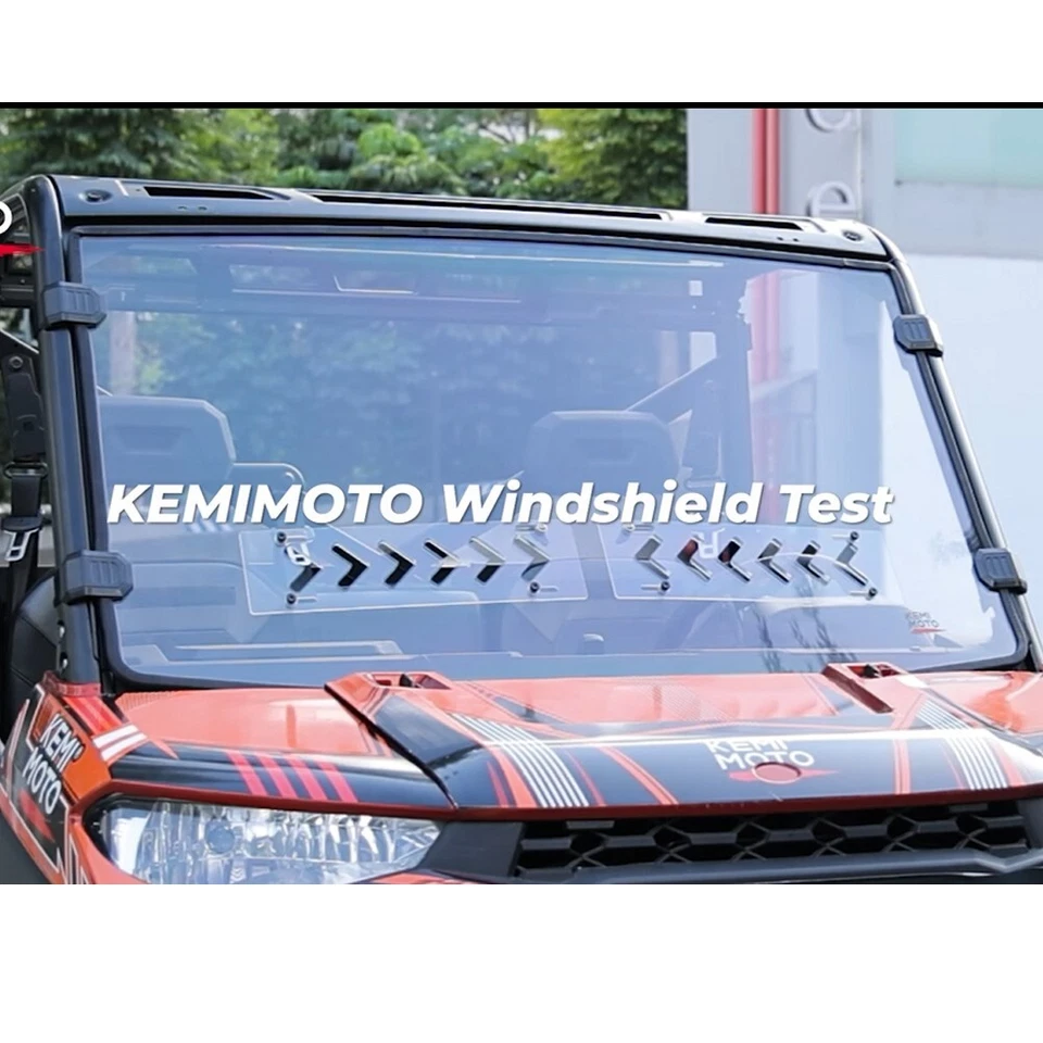 Parabrisas completo ventilado para Polaris Ranger XP 1000/crew/diesel/XP 900 2017-2025 Foto 2 de 4