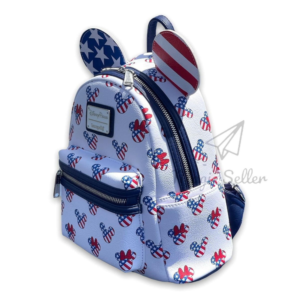 Loungefly Mini Backpack Disney Mickey & Minnie Americana