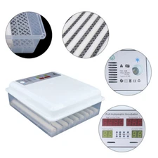 64 Eggs Digital Automatic Hatcher White Egg Incubator for Hatching Chicken Farm