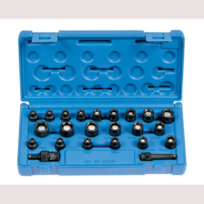 Grey Pneumatic 9723G 1/4'' Dr. 23 Pc. Std. Length SAE/Met. Magnetic Set