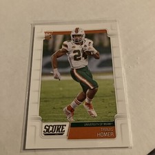 2019 Score Football #418 Travis Homer Rc