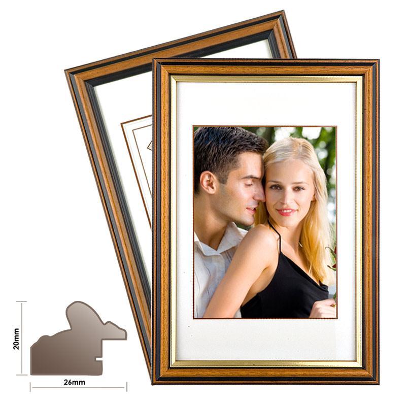 Cornice portafoto nera con supporto per 12,7 x 17,8 cm, set di 3, cornici per foto da 20 x 10 cm, confezione da 3, cornice per foto da 17,7 x 17,8 cm, confezione da 3