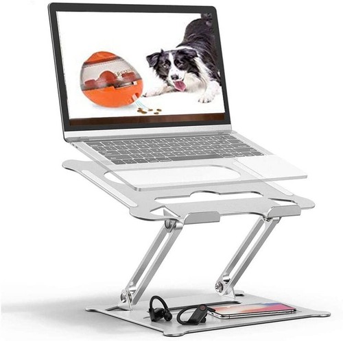 Adjustable Universal Portable Laptop Stand Riser Aluminum, Slide-Proof Feet - Picture 2 of 11