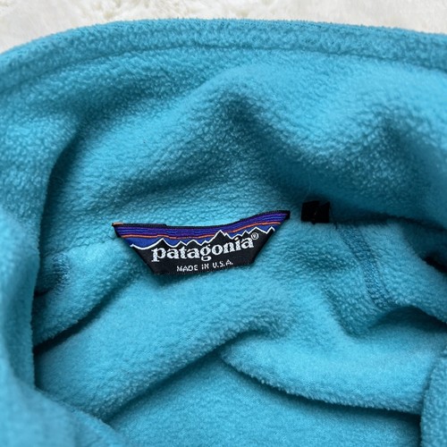 Vintage Patagonia Fleece Lined Bomber Jacket Style 28109 Boys Size 10 Blue - Picture 6 of 12