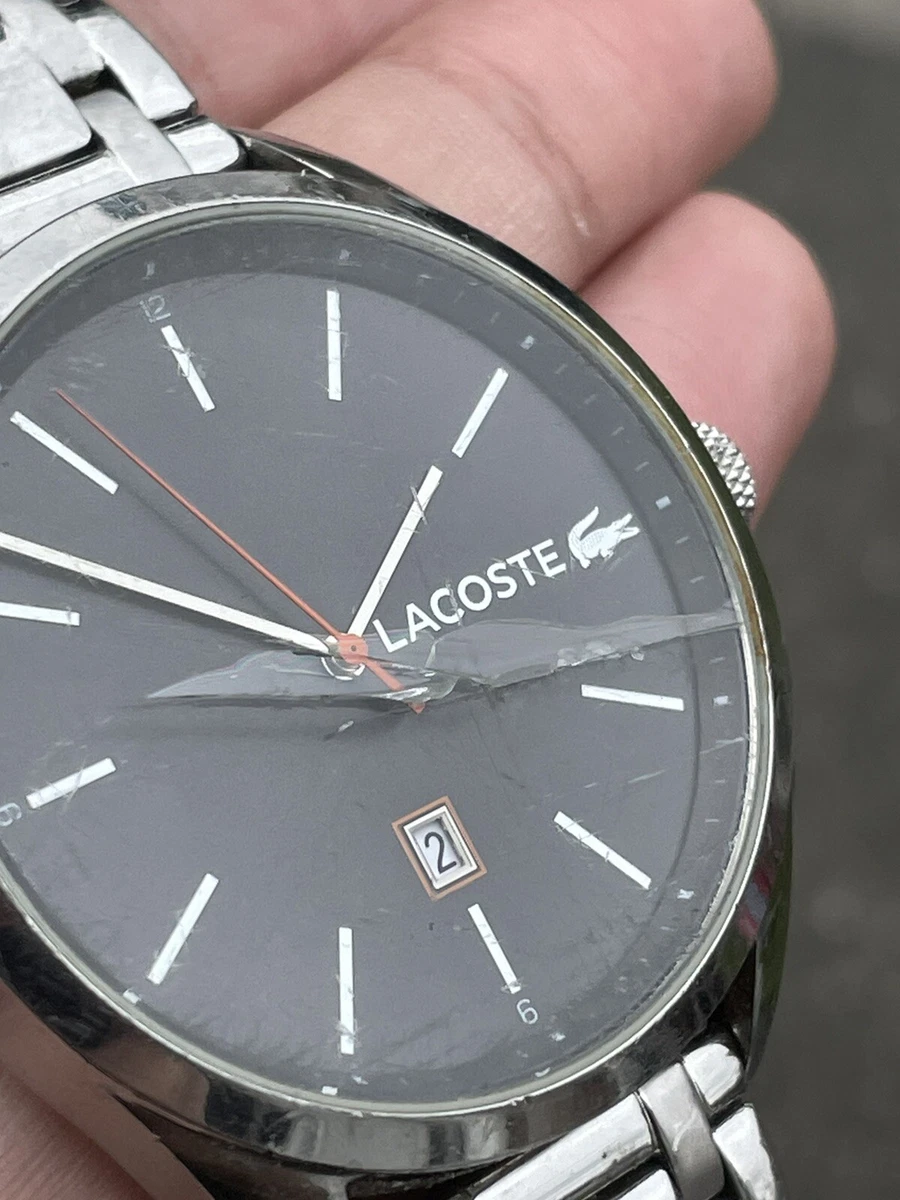 Lacoste mens watch black deals