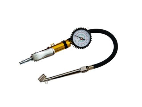 Tyre Inflation & Pressure Gauge 220PSI, 0-15 Bar, Airline Compressor Connector