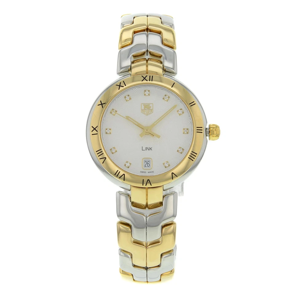 TAG Heuer Link Silver Dial Steel 18K Gold Quartz Ladies Watch WAT1350.BB0957