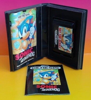 Sonic the Hedgehog 1991 Sega Genesis Complete Rare Game Sonic the Hedgehog 1991 Sega Genesis Complete Rare Game