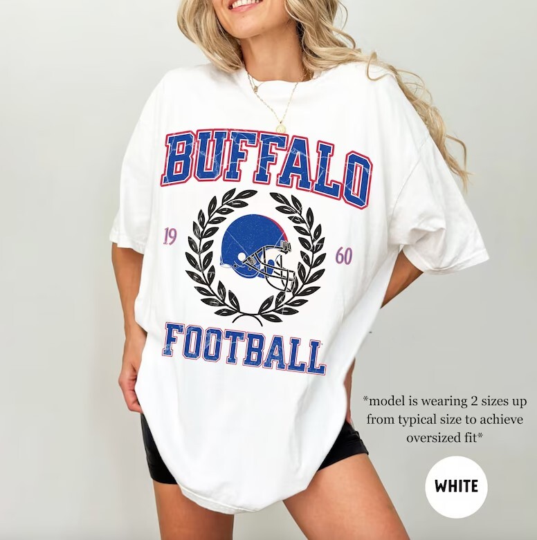 Buffalo Football Shirt, Buffalo Bill Shirt, Vintage Style Buffalo Shirt