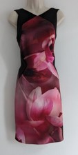 💜 ROMAN SIZE 16 14 Beautiful Ladies Floral Bodycon Dress Ref 15