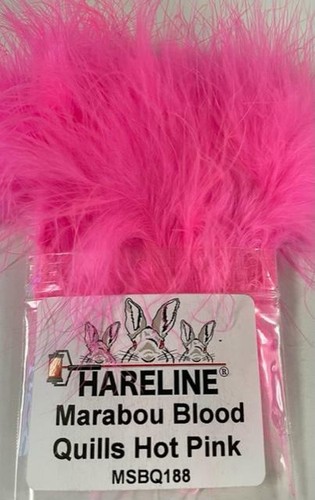 HARELINE DUBBIN STRUNG MARABOU. BLOOD QUILLS . FLY TYING, CRAFTS. U PICK COLOR. - Picture 24 of 43