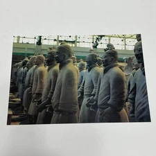 The Statues Of Soldiers In File Figure China 4x6 Postcard