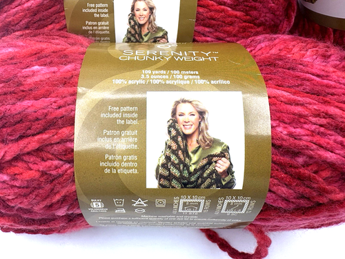 Premier Yarns Deborah Norville Serenity Chunky Bulky 5 Berry Burst Pink 5 Yarn - Picture 4 of 7