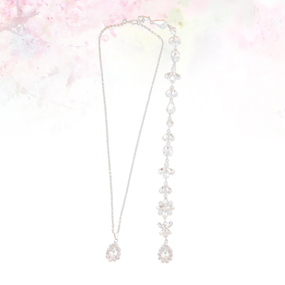 Rhinestone Y Necklace BackDrop Graduation Versatile Body Chain eBay