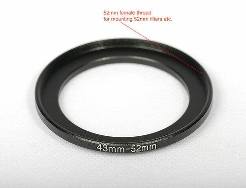 Step Up Adapter Ring 37 43mm 46 52mm 55mm 58mm 62mm 67mm 72mm 77 82 Lens Filter - Picture 5 of 51