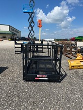 Haugen 4' x 9' 8" Telehandler Work Platform, end fork slots, OSHA,USA made