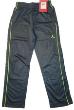 Nike Air Jordan Jumpman Boys Youth Track Sweat Pants Size 4 Black 43 FREE SHIP