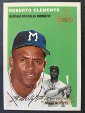 ROBERTO CLEMENTE  TOPPS ARCHIVES BASEBALL - ULTIMATE 1954 PROSPECT GOLD CARD  SP