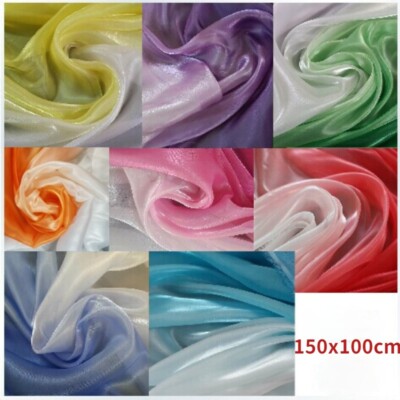 Glänzender Mesh Farbverlauf Stoff Chiffon Tüll Voile Für Kostüm Kleid Vorhang