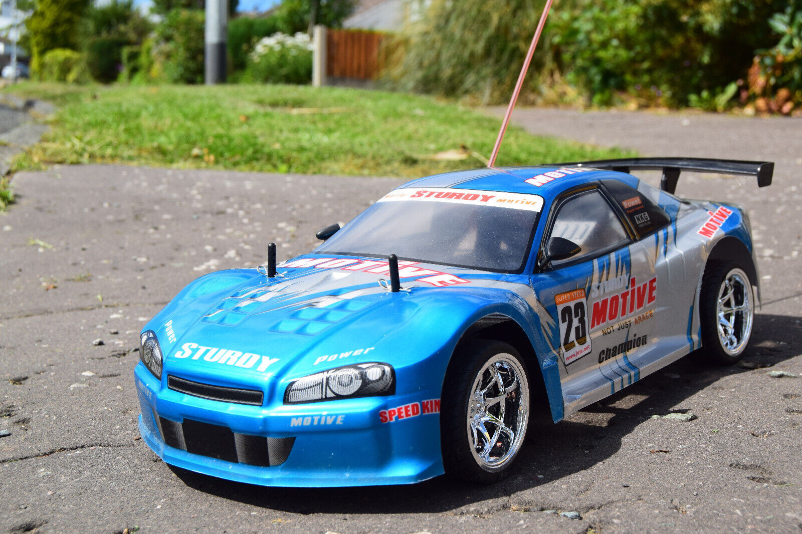 Blue Nissan Skyline Radio Remote Control Car Rechargeable Motive RC Car