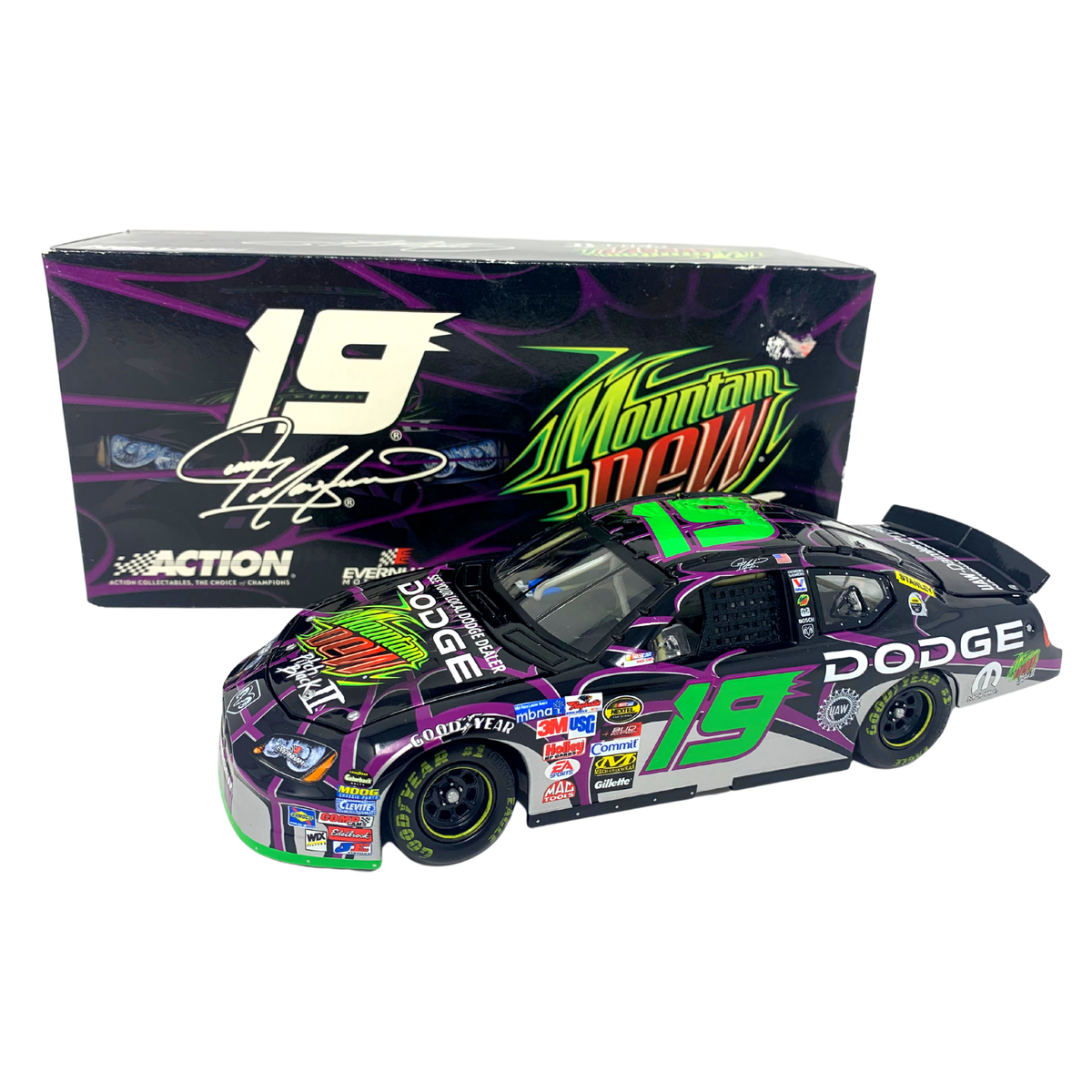 Action Nascar #19 Jeremy Mayfield Mountain Dew Pitch Black