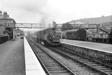 PHOTO   BR British Railways Station View at Llanidloes 1958- N. Stead Collection