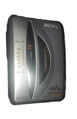 VTG SONY WALKMAN WM-FX195 FM/AM Cassette Player For Parts Repair Radio Works
