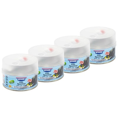Presto 2K Füllspachtel 4 X 500 g Polyester Füllspachtel Ziehspachtel inkl Härter